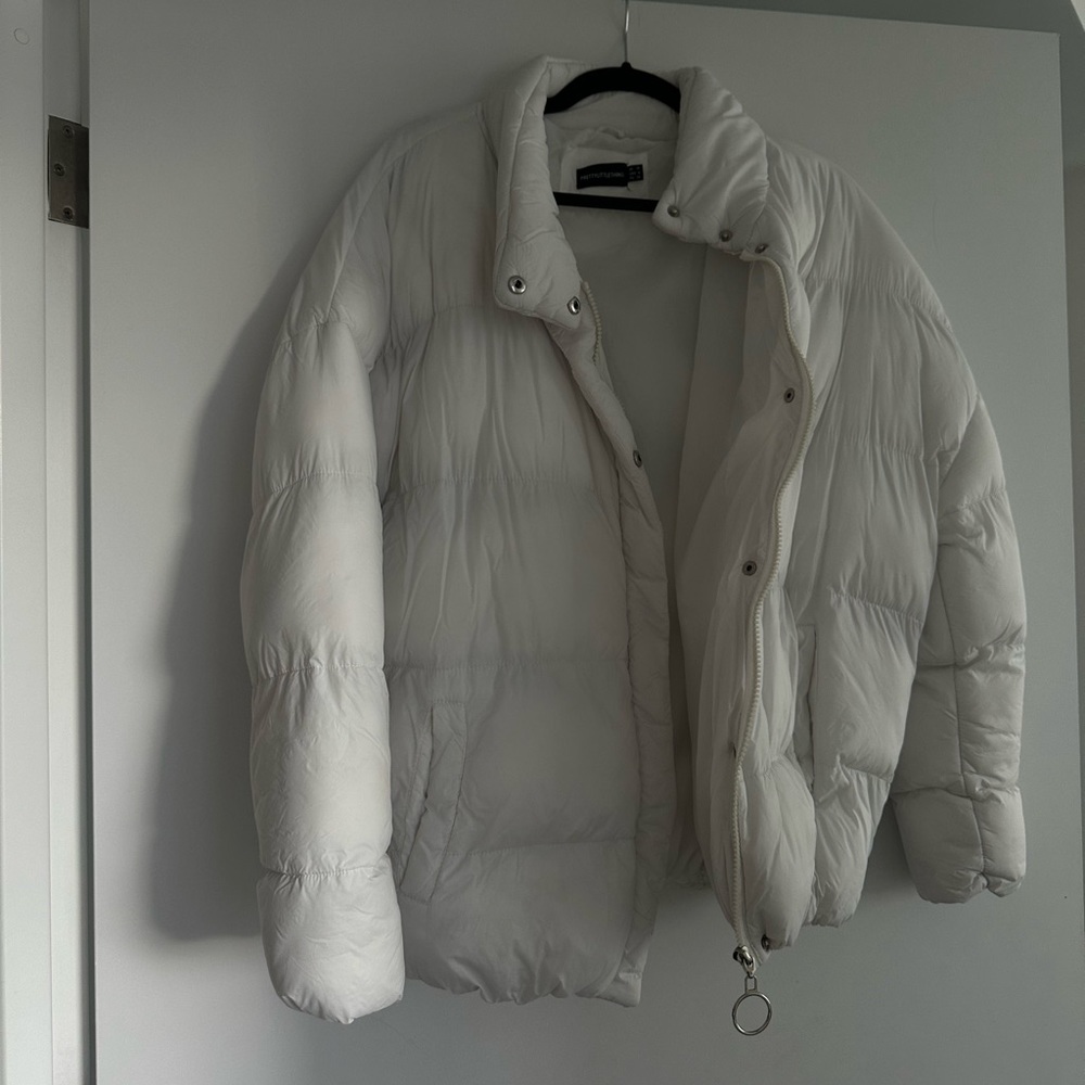 White puffer jacket